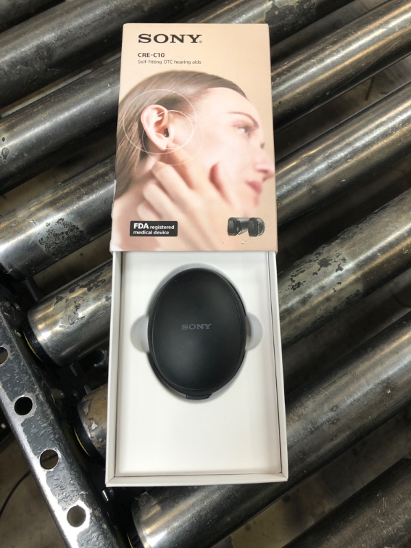 Photo 2 of Sony - Discreet OTC Hearing Aids with Replaceable Batteries, Self-Fitting CRE-C10 - Black
