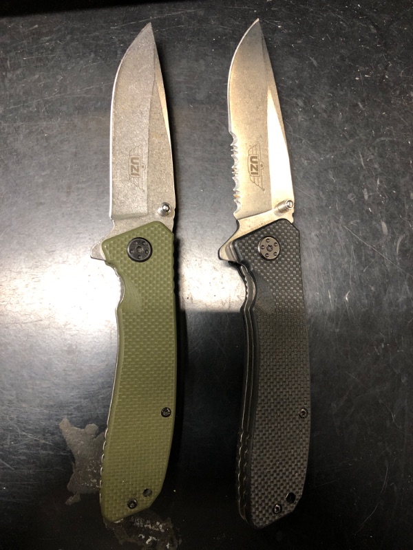 Photo 1 of 2 PACK UZI POCKET KNIVES 