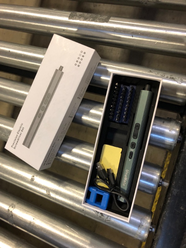 Photo 1 of Mini Electric Screwdriver Set Upgraded: UnaMela Small Electric Precision Screwdriver Cordless - 30 S2 Bits, 3 Torque Settings, 4 LED Lights, Power Screwdriver Repair Tool Kit for PC RC Electronics