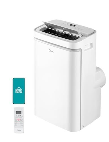 Photo 1 of -FACTORY SEALED- Midea 14,000 BTU ASHRAE (10,000 BTU SACC) Portable Air Conditioner, Cools up to 375 Sq. Ft., with Dehumidifier & Fan Mode & Heat