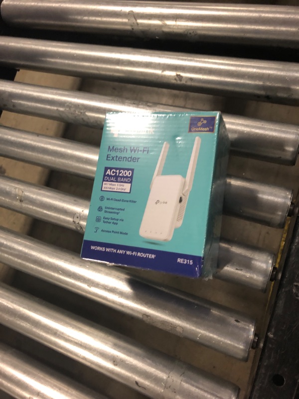 Photo 2 of TP-Link AC1200 WiFi Extender, 2024 Wirecutter Best WiFi Extender, 1.2Gbps home signal booster, Dual Band 5GHz/2.4GHz, Covers Up to 1500 Sq.ft and 30 Devices ,support Onemesh, One Ethernet Port (RE315)