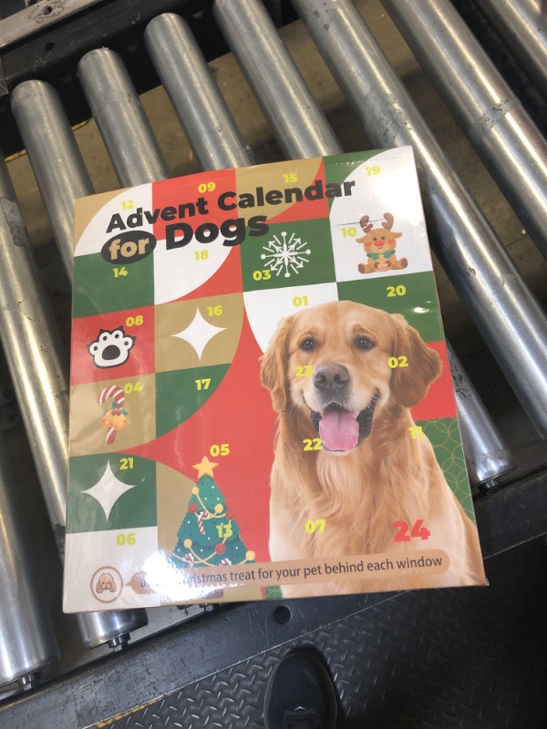 Photo 1 of 2024 Dog Treats Advent Calendar, Advent Calendar for Dogs, 24 Tasty Dog Treats for Christmas, Whole Meat Treats for All Breeds, Puppy Treats Holiday Dog Gift Box for Pets