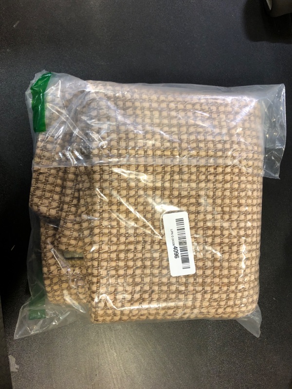 Photo 1 of KOZYFLY Boho Rugs for Entryway 2x3 ft Small Area Rugs Washable Rugs Rubber Backed Front Door Rug Cotton Entrance Rugs for Front Porch Bathroom Kitchen Bedroom, Tan/Brown