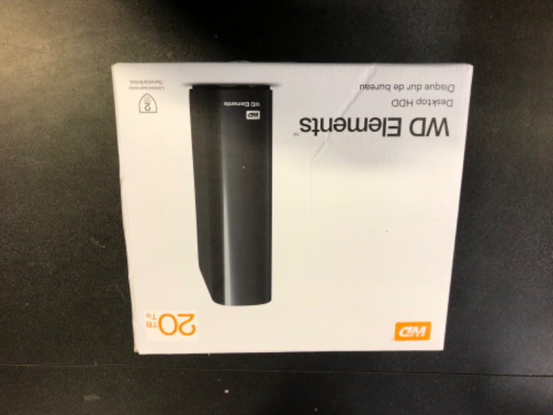 Photo 1 of WD 20TB Elements Desktop USB 3.0 External Hard Drive