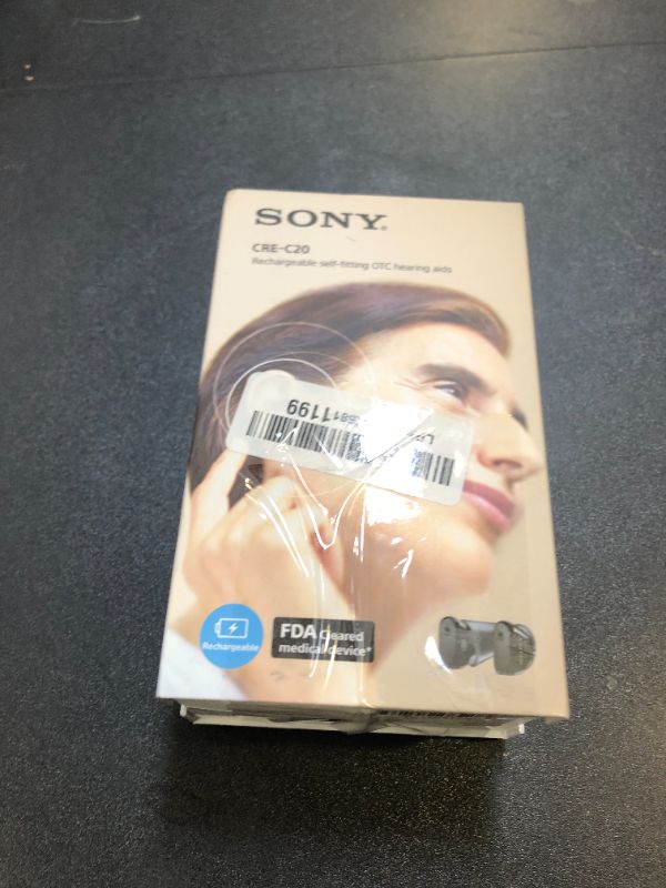 Photo 4 of Sony CRE-C20 Self-Fitting OTC Hearing Aids for Mild to Moderate Hearing Loss, Prescription-Grade Sound Quality, Compact Virtually Invisible Design, Customizable App, and Rechargeable Battery