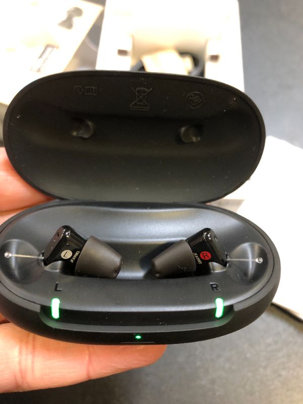 Photo 2 of Sony CRE-C20 Self-Fitting OTC Hearing Aids for Mild to Moderate Hearing Loss, Prescription-Grade Sound Quality, Compact Virtually Invisible Design, Customizable App, and Rechargeable Battery