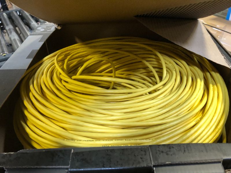 Photo 3 of cat6 plenum (cmp) cable 1000ft | network analyzer test passed | 23awg 4pair, solid 550mhz network cable 10gigabit utp, available in blue, white, green, gray, black, red & yellow color (blue)