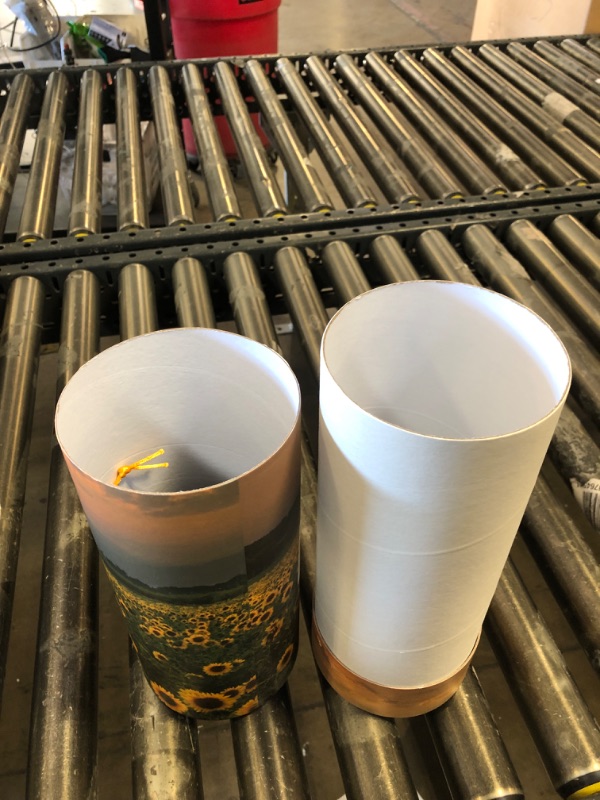 Photo 1 of Casket Depot Memorial Collection Sunflower Fields Paper Biodegradable Urn for Spreading Ashes - Bio Urn for Scattering Yellow