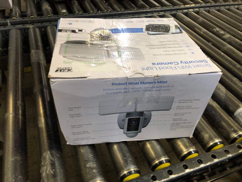 Photo 1 of Feit Electric SEC5000/CAM/WIFI Outdoor LED Smart Security Camera with Motion Sensor, 2-Way Audio, 5000 Lumens Floodlight, Works with Alexa and Google Asst, Alarm, Hardwired, Updated Version of SEC3000