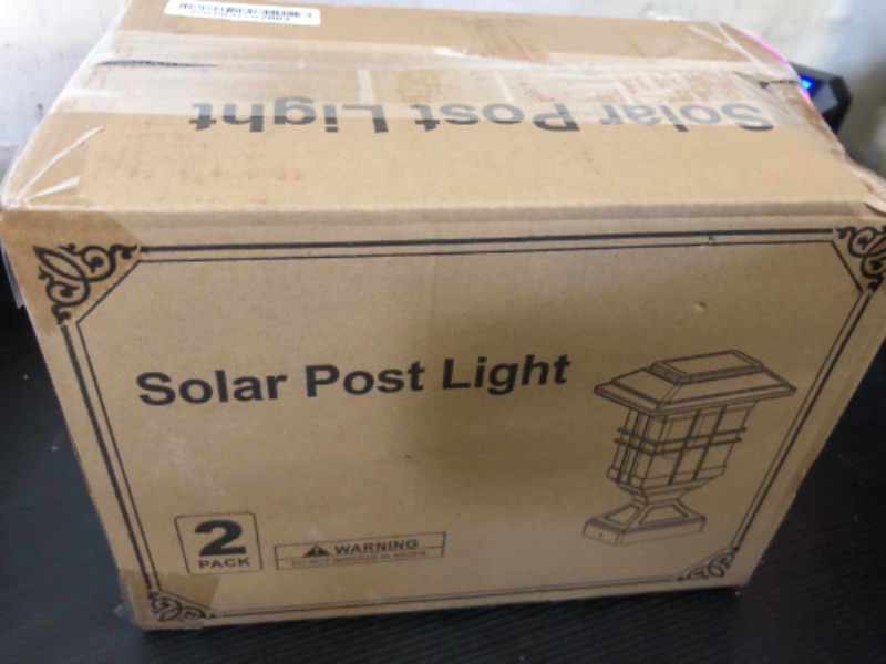 Photo 1 of 2pcs Solar Post Light 