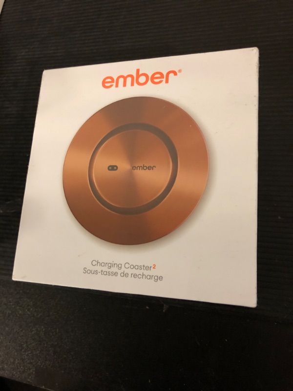 Photo 1 of Ember Charging Coaster 2, Wireless Charging for Use with Ember Temperature Control Smart Mug, Copper