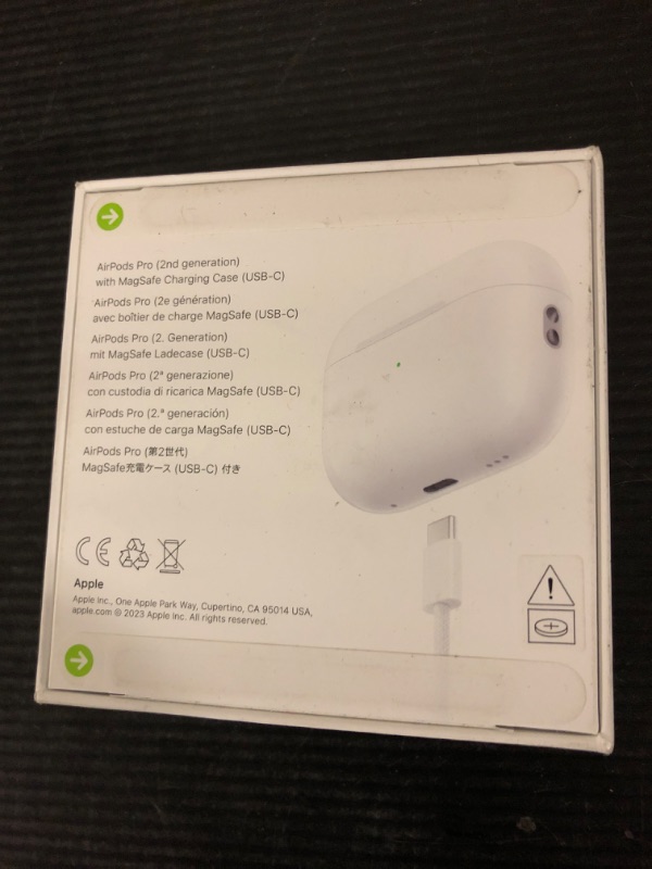 Photo 3 of Apple AirPods Pro 2 Wireless Earbuds, Active Noise Cancellation, Hearing Aid Feature, Bluetooth Headphones, Transparency, Personalized Spatial Audio, High-Fidelity Sound, H2 Chip, USB-C Charging