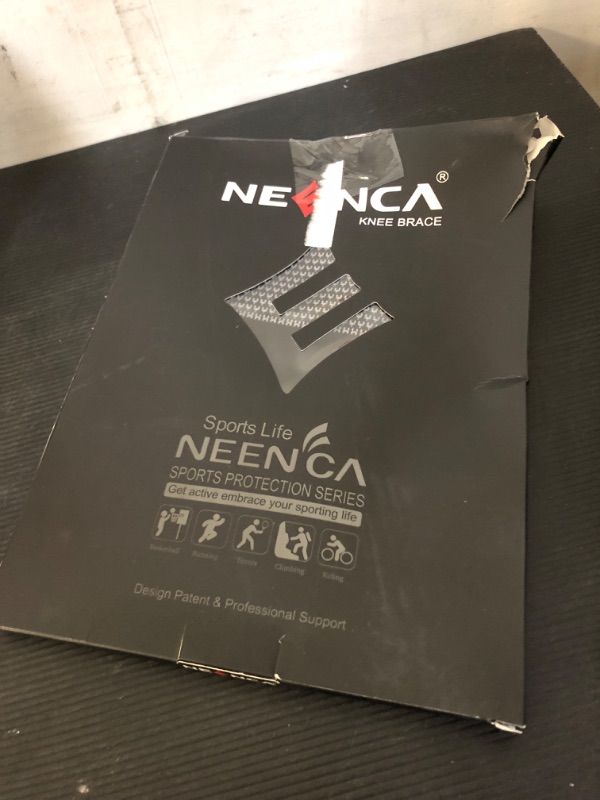 Photo 2 of 1 pair XL---NEENCA Professional Knee Brace for Pain Relief, Medical Knee Support with Patella Pad & Side Stabilizers, Compression Knee Sleeve for Meniscus Tear, ACL, Joint Pain, Runner, Workout - FSA/HSA Eligible