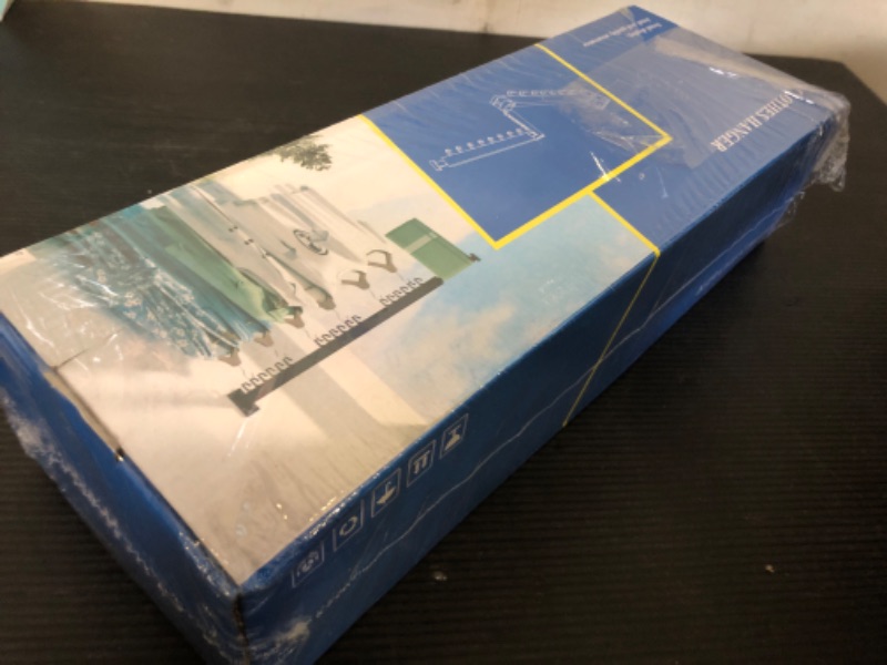 Photo 1 of ZdwCyl Clothes Drying Rack,Laundry Drying Rack Wall Mount, Space Saver Wall Mounted Clothes Rack,Retractable,Collapsible(Tri-Fold), White Color Drying Rack Clothing(Ring)