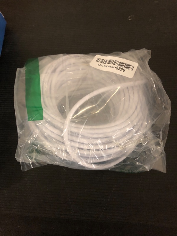 Photo 2 of 18 Gauge Electrical Wire 3 Conductor, 65.6FT 18AWG Insulated Low Voltage Stranded Tinned Copper Wire, 18/3 White Flexible Extension Cable for LED Lamp Lighting Strips Automotive Etc