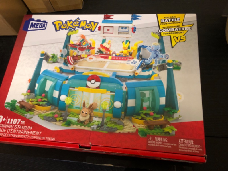 Photo 2 of MEGA Pokemon Traning Stadium Building Toy Kit, with 5 Action Figures 1101pc