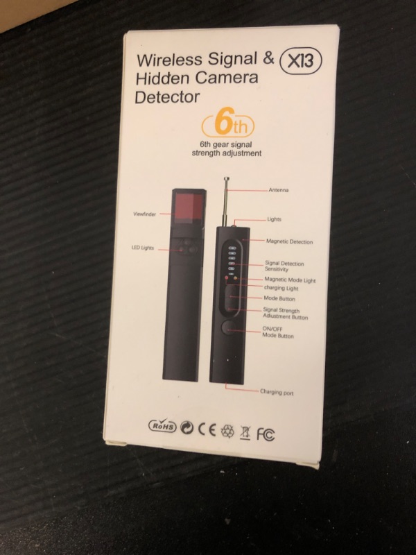 Photo 1 of Hidden Camera Detectors, Listening Device Detector, GPS Tracker Detector, Anti-Spy Detector, Bug Detector Electronic Sweeper, RF Signal Detector, 5 Levels Sensitivity 4 Modes, 30H Working Time