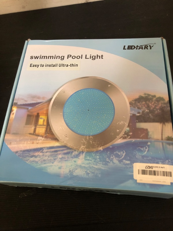 Photo 1 of LEDIARY Pool LED Lights for Inground Pool, 120V 54W Underwater Swimming Pool Lights with 50FT Cord, RGB Multicolor, IP68 Waterproof Pool Underwater Light for 10" Wet Niches (Transformer Included)