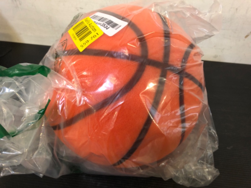 Photo 2 of 1pc---Womefic Silent Basketball No Noise, Uncoated High-Density Foam Quiet Basketball, Quiet Bounce Basketball Soundless Basketball Silent Basketball Dribbling Indoor (9.4in, Orange)