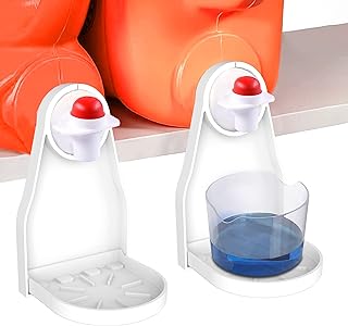 Photo 1 of [2 Pack] Laundry Detergent Cup Holder Detergent Drip Catcher, Laundry Organizer Clip Tight on Laundry Bottle Spouts, No More Leaks or Mess with Detergent and Fabric Softener in Laundry Room