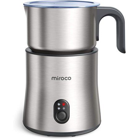 Photo 1 of **USED MINOR MARKS**Detachable Milk Frother, 4 in 1 Miroco 16.9oz Automatic Stainless Steel Milk Steamer with Hot & Cold Foam Latte, Cappuccino
