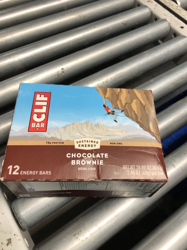 Photo 1 of **NON-REFUNDABLE EXP 10/14/24**CLIF BAR - Chocolate Brownie Flavor - Made with Organic Oats - Non-GMO - Plant Based - Energy Bars - 2.4 oz. (12 Pack)