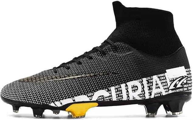 Photo 1 of (READ FULL POST) BINBINNIAO CLEATS Men's Soccer Shoes Football Cleats High-Tops Lace-Up Non-Slip Spikes Outdoor AG/FG Baseball Lacrosse Rugby Combat Boots 10 (43) 