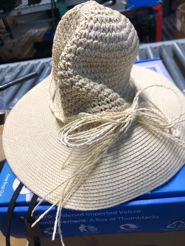 Photo 2 of ***STOCK PHOTO REFERENCE ONLY*** FURTALK Sun Hats for Women Brim Straw Hat Beach Hat UPF UV Packable Cap for Travel