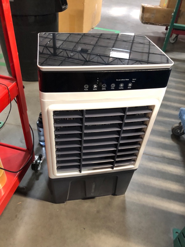 Photo 6 of ***USED - DAMAGED - SEE COMMENTS***
Evaporative Air Cooler, 3500CFM 3-in-1 Swamp Cooler with 7.5Gal Water Tank, 120° Oscillation, 3 Speeds 3 Modes, 4 Ice Packs, 12H Timer, Remote, Portable Air Conditioner for Room, Home & Office