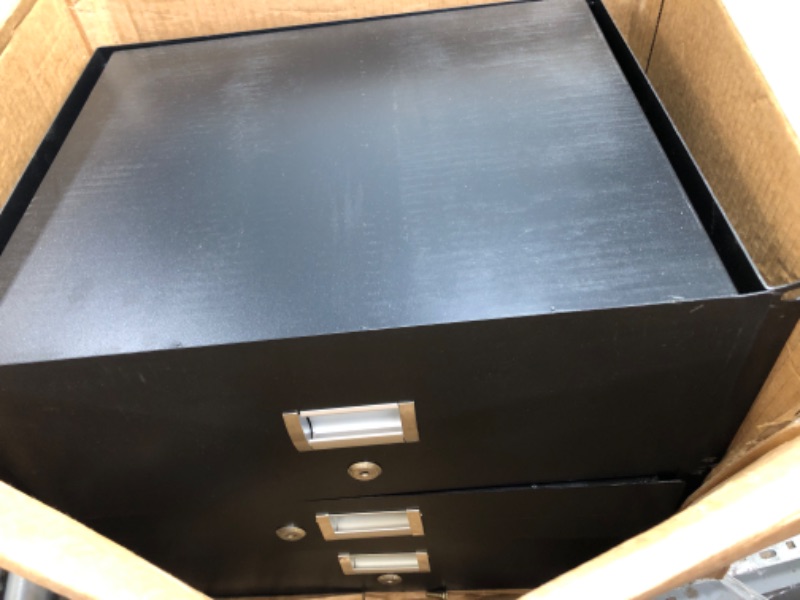 Photo 2 of **DAMAGED**READ NOTES**
3 Pieces 2U, 3U, 4U Rack Mount Drawer 19 Inch Server Cabinet Case Drawer Metal DJ Locking Lockable Deep Drawer, Black