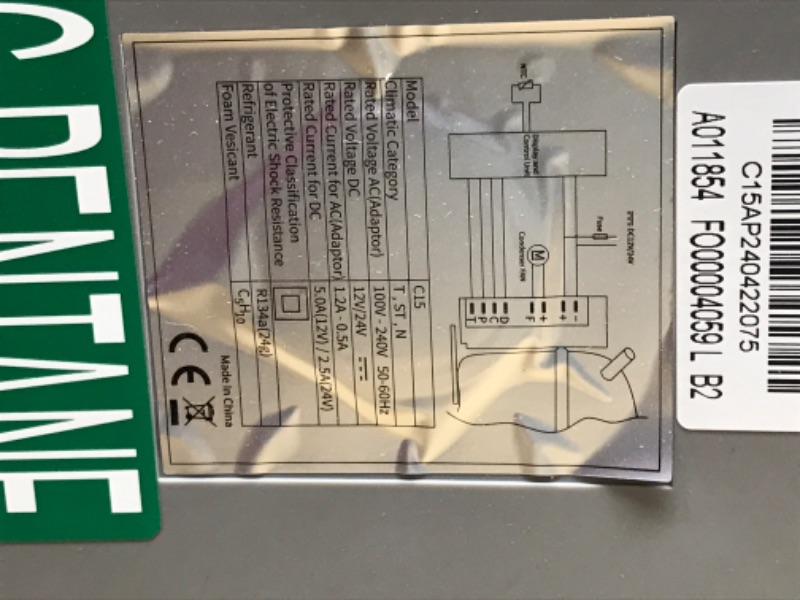 Photo 4 of Alpicool C15 Portable Refrigerator 16 Quart(15 Liter) Vehicle, Car, Turck, RV, Boat, Mini Fridge Freezer for Travel, Outdoor and Home use -12/24V DC and 110-240 AC