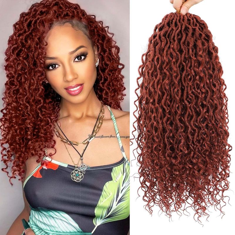 Photo 1 of **STOCK PHOTO FOR REFERENCE ONLY**
Col Bling Ginger Goddess Locs Crochet Hair 14 Inch 8 Packs Faux Locs Crochet Hair for Women Pre Looped River Locs Crochet Hair with Curly Ends (14 Inch 8 Packs, #350)