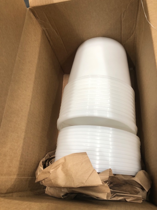 Photo 1 of 12 Pcs 1 Gallon Ice Cream Buckets with Lids 135 oz Round Plastic Bucket Food Storage Containers Cocktail Rum Buckets for Drinks Freezer Safe Ice Cream Tubs for Deli Soup Meal Flour (Light Color)