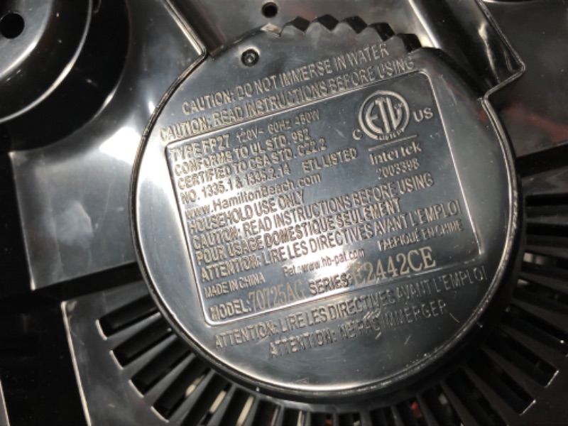 Photo 1 of ***USED - LIKELY MISSING PARTS - UNABLE TO VERIFY FUNCTIONALITY***
Hamilton Beach Stack and Snap Food Processor and Vegetable Chopper
