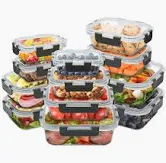 Photo 1 of 12 pack glass food storage containers 