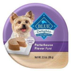 Photo 1 of *2/8/2025* Blue Buffalo Divine Delights Porterhouse Flavor Pate Dog Food Trays, 3.5-oz, Case of 12
