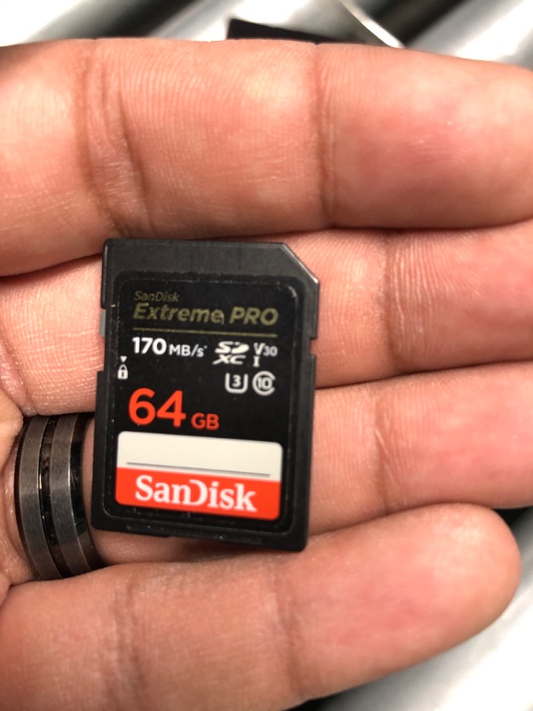 Photo 3 of **INSIDE WRONG BOX** SanDisk 64GB Extreme PRO SDXC UHS-II Memory Card - C10, U3, V90, 8K, 4K, Full HD Video, SD Card - SDSDXDK-064G-GN4IN