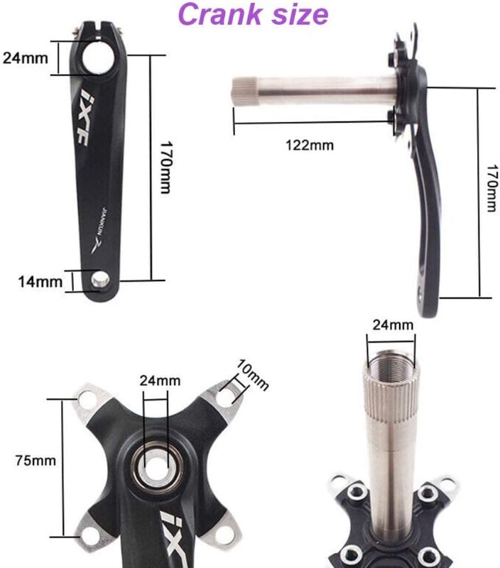 Photo 1 of (READ FULL POST) BUCKLOS ?US Stock? IXF 104 BCD 30-52T Mountain Bike Crankset (Crank Chainring BB Bolts)