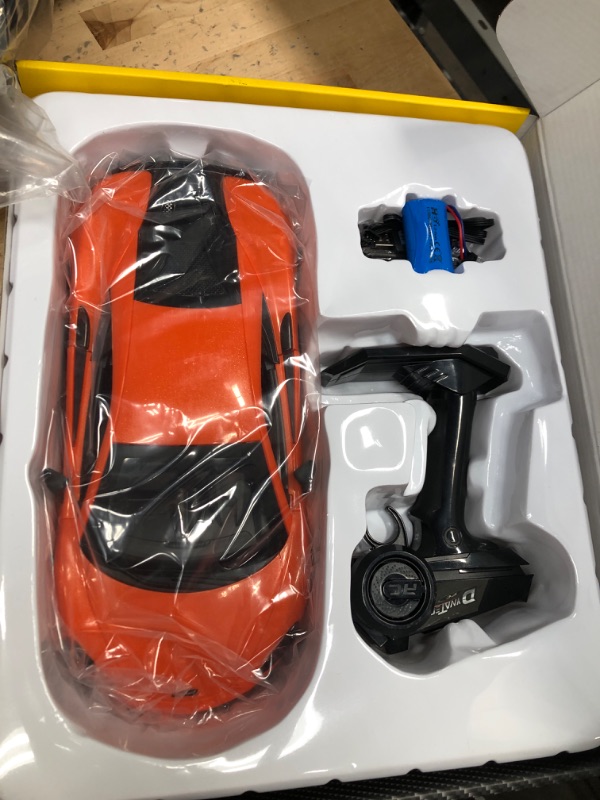 Photo 2 of AEROQUEST Remote Control Car, 1:14 Scale McLaren 570S Rc Cars Officially Licensed 7.4V 500mAh Toy Car with 15km/h Fast Model Car Headlight for Adults Kids Boys Age 6-12 Year Birthday, Orange