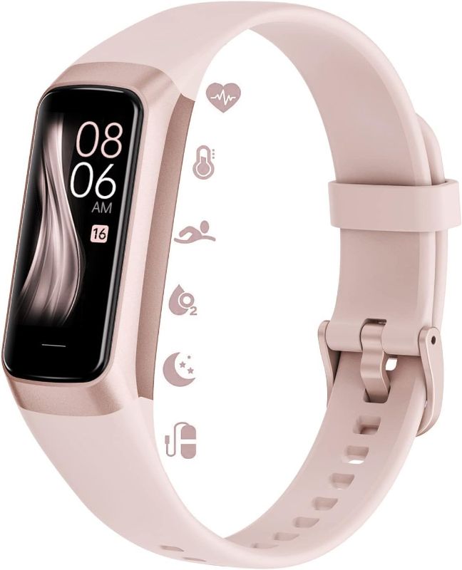 Photo 1 of  Inspire 3 Health &-Fitness-Tracker with Stress Management, Workout Intensity, Sleep Tracking, 24/7 Heart Rate and more, Lilac Bliss/Black, One Size (S & L Bands Included)