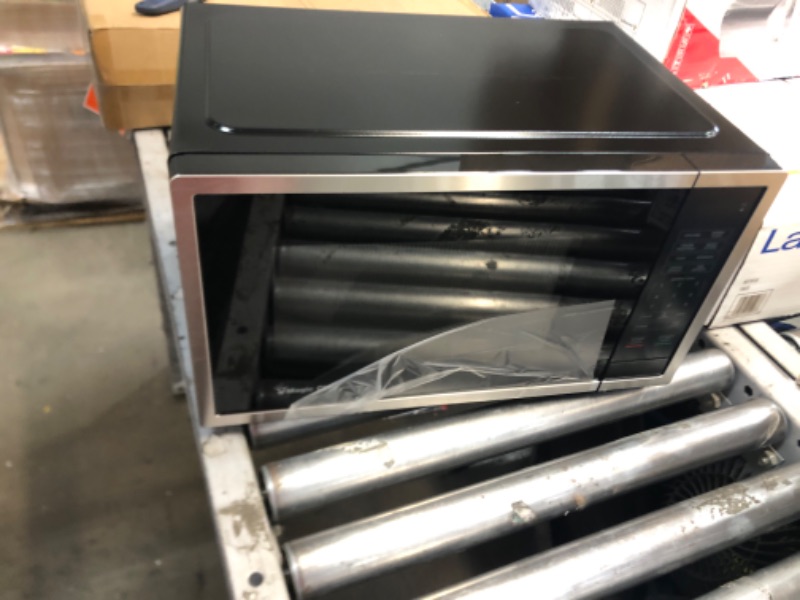 Photo 1 of 0.9 cu. ft. 900-Watt Countertop Microwave in Stainless Steel