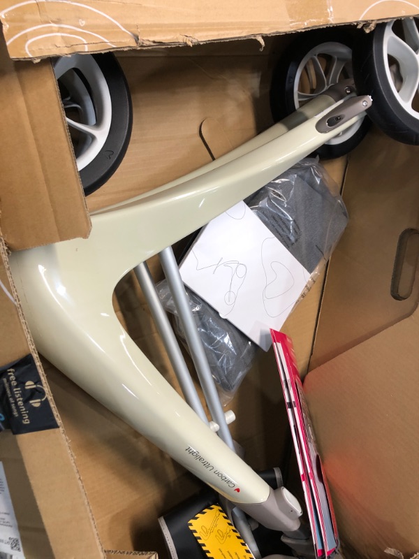 Photo 6 of ***DAMAGED - CRACKED - SEE PICTURES***
byACRE Carbon Ultralight Rollator - World's Lightest Carbon Rollator - Only 10.6 lbs/for Indoor and Outdoor Use/Foldable and Easy to Travel with (Oyster White, Regular Track)