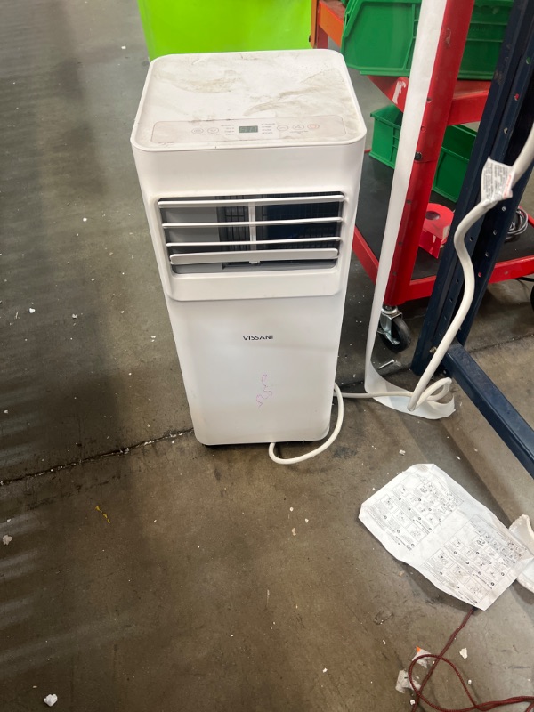 Photo 1 of  Vissani 5,000 BTU 115-Volt Portable Air Conditioner for 150 sq. ft. Rooms with Dehumidifier and Remote in White