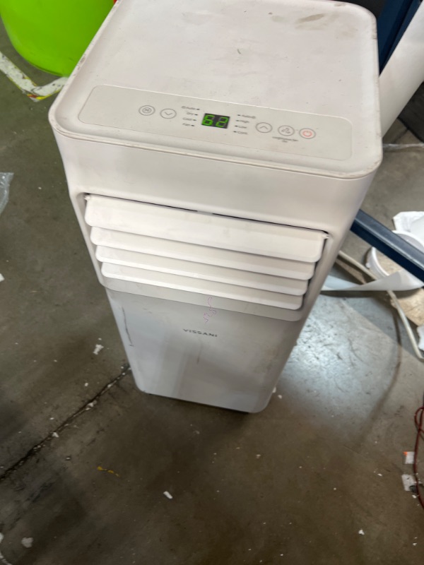 Photo 2 of 5,000 BTU 115-Volt Portable Air Conditioner for 150 sq. ft. Rooms with Dehumidifier and Remote in White
