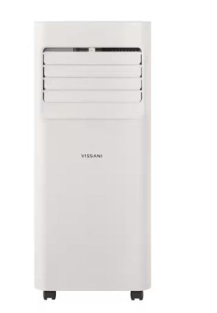 Photo 1 of 5,000 BTU 115-Volt Portable Air Conditioner for 150 sq. ft. Rooms with Dehumidifier and Remote in White
