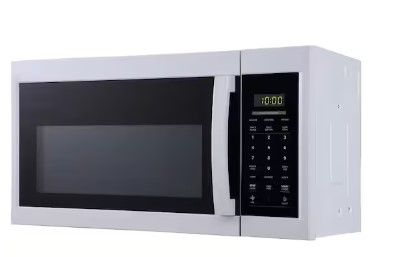 Photo 1 of 1.7 cu. ft. 1000-Watt Over the Range Microwave in White
