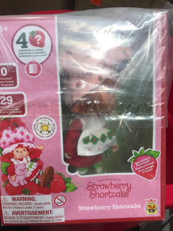 Photo 2 of (rev. opened) Strawberry Shortcake 'Limited Edition' Classic Version Strawberry Shortcake 5.5-inch Poseable Scented Fashion Doll with 4 Surprise Reveal Accessories- SDCC 2024