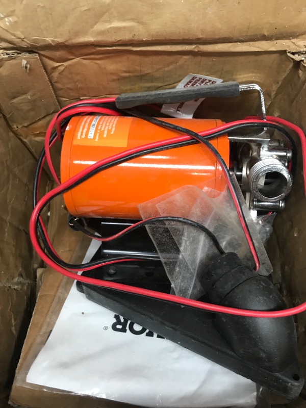 Photo 1 of VEVOR Water Transfer Pump 12V, Battery Powered Utility Pump, 360 GPH Larger Flow, 46FT High-Lift, 1/10HP Portable Electric Water Transfer Pump with Switch, 6 ft Suction Hose Kit, For Water Removal
