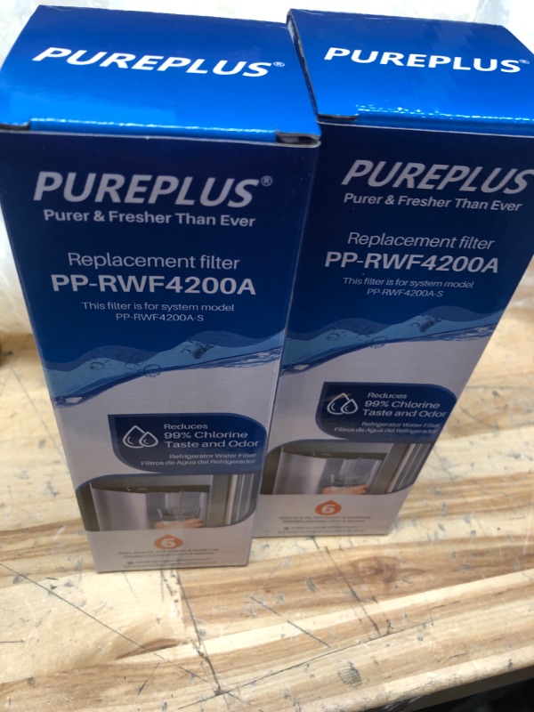 Photo 2 of **ONE FILTER MISSING**
PUREPLUS DA97-17376B Water Filter Replacement for Samsung HAF-Qin, HAF-Qin/EXP, DA97-08006C, RF23M8070SG, RF23M8070SR, RF23M8090SG, RF23M8090SR, RF23M8570SR, RF23M8590SG Refrigerator, 3Pack