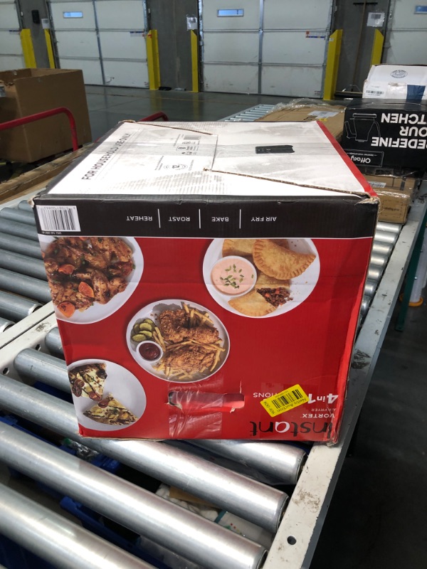 Photo 2 of ***NONREFUNDABLE - THIS SALE FINAL -  PARTS ONLY - SEE COMMENTS***
Instant Vortex 6QT XL Air Fryer, 4-in-1 Functions that Crisps, Roasts, Reheats, Bakes for Quick Easy Meals, 100+ In-App Recipes, is Dishwasher-Safe, from the Makers of Instant Pot, Black